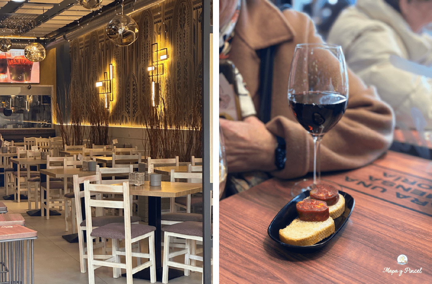 Aperitivo en el interior de El Llar de la Catedral
