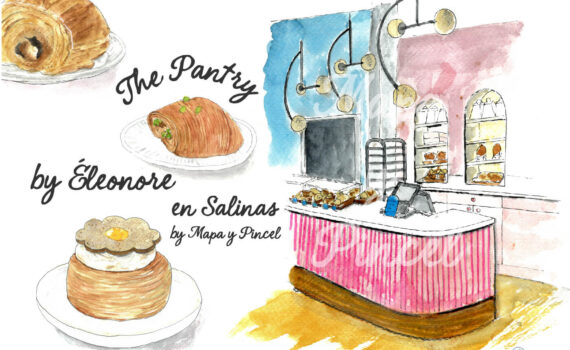 Acuarela del desayuno en Pantry by Eleonore en Salinas