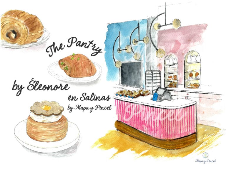 Acuarela del desayuno en Pantry by Eleonore en Salinas